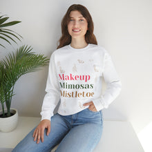 Load image into Gallery viewer, Makeup Mimosas Mistletoe Heavy Blend™ Crewneck Sweatshirt
