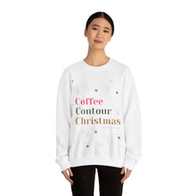 Load image into Gallery viewer, Coffee Contour Christmas holiday Heavy Blend™ Crewneck Sweatshirt
