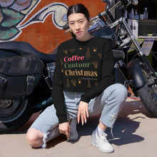 Load image into Gallery viewer, Coffee Contour Christmas - Holiday Women&#39;s Cropped Sweatshirt