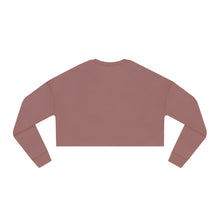 Load image into Gallery viewer, Coffee Contour Christmas - Holiday Women&#39;s Cropped Sweatshirt