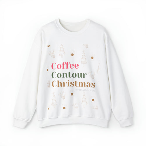 Coffee Contour Christmas holiday Heavy Blend™ Crewneck Sweatshirt